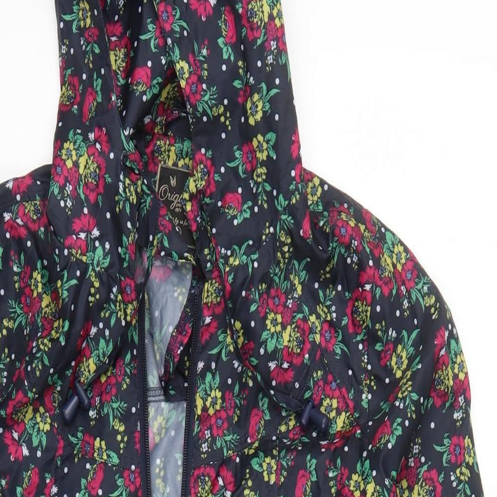 Originals Womens Multicoloured Floral  Anorak Coat Size 10