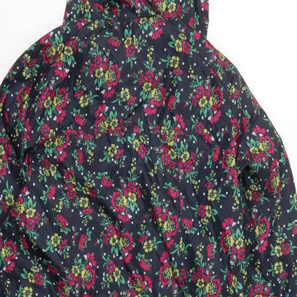 Originals Womens Multicoloured Floral  Anorak Coat Size 10
