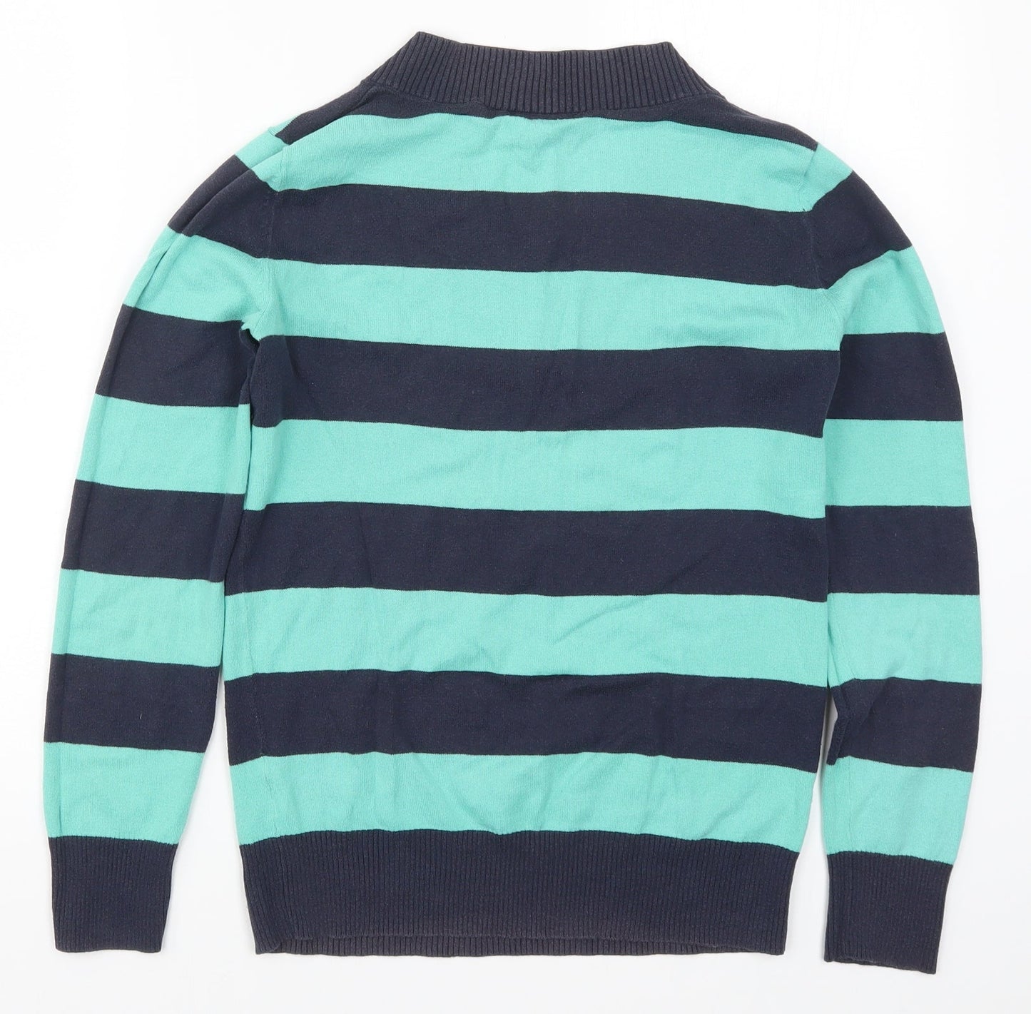 Gap Mens Blue Striped Knit Pullover Jumper Size S