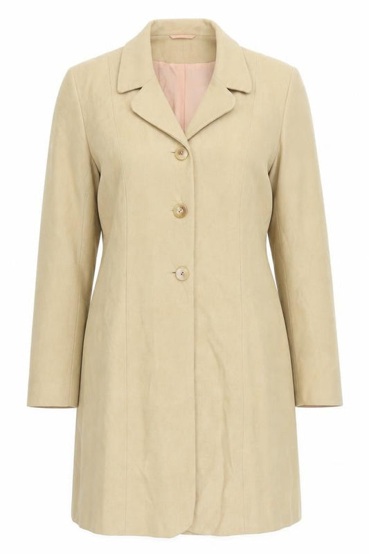 Womens UK Size 12 Wallis Beige Pea Coat