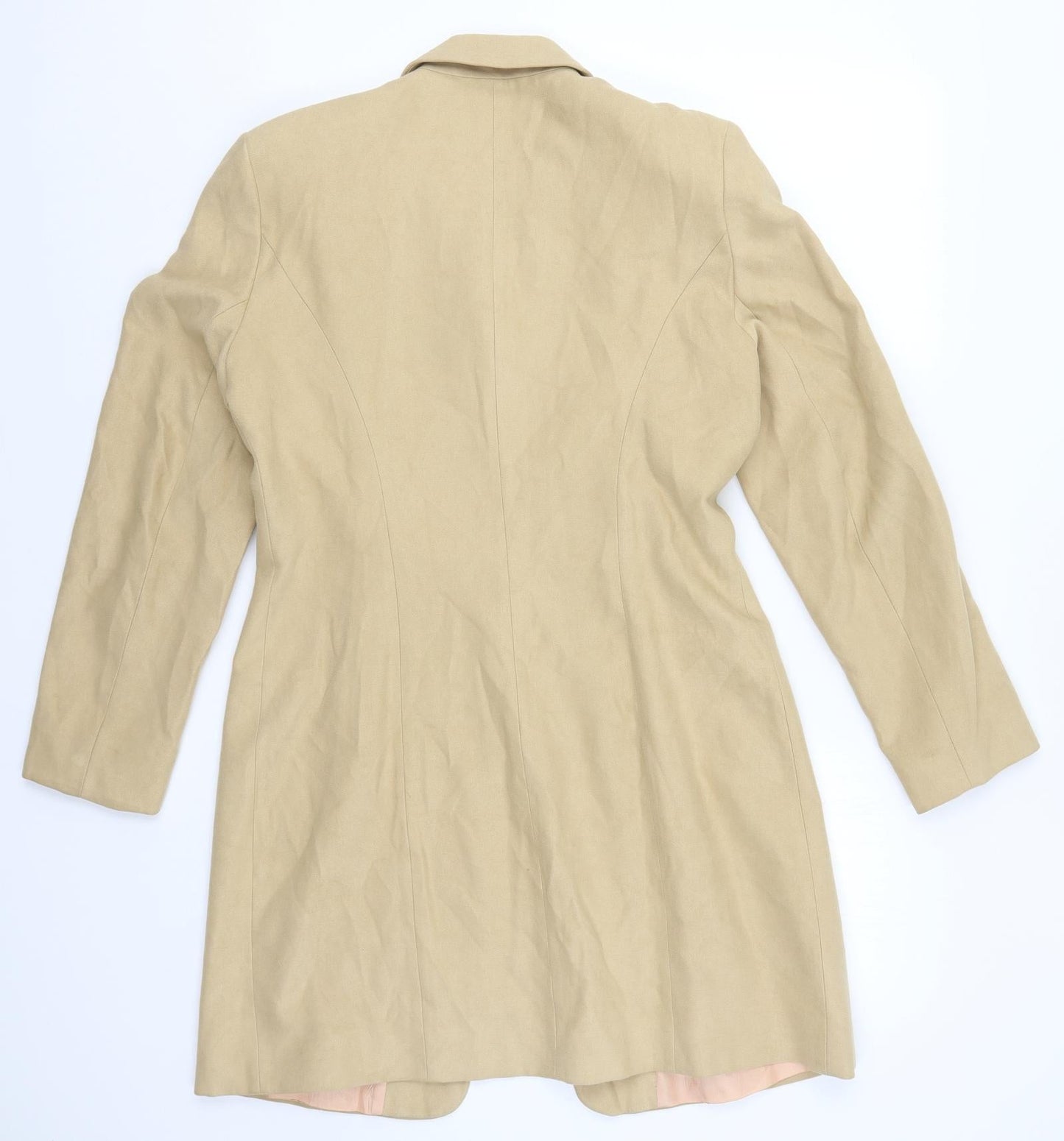 Womens UK Size 12 Wallis Beige Pea Coat