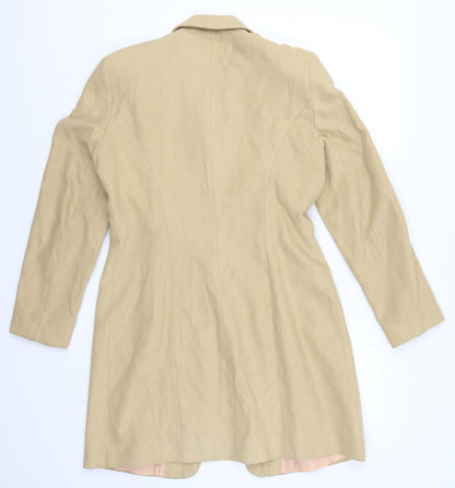 Womens UK Size 12 Wallis Beige Pea Coat