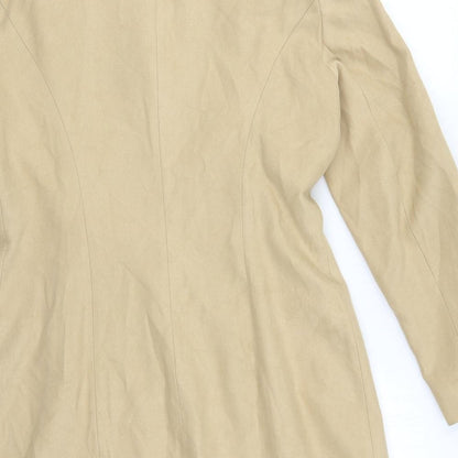 Womens UK Size 12 Wallis Beige Pea Coat
