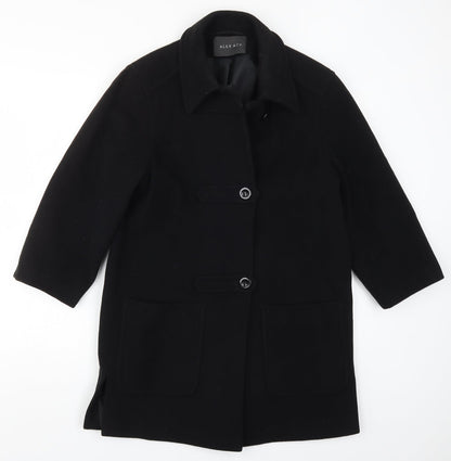 Alex & Co Womens Black   Pea Coat Coat Size 8