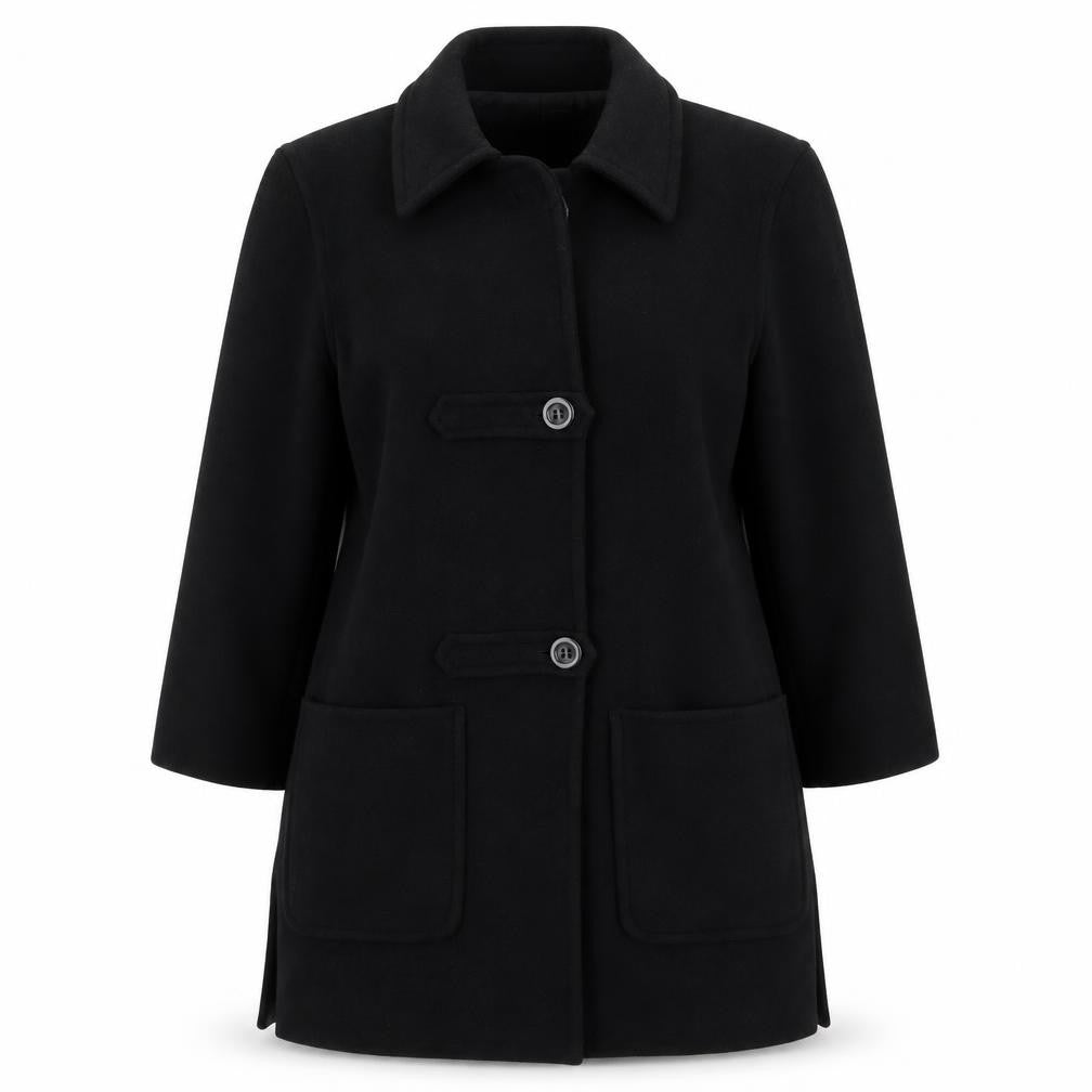 Alex & Co Womens Black   Pea Coat Coat Size 8