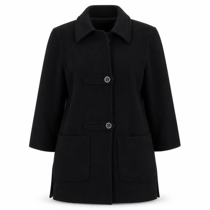 Alex & Co Womens Black   Pea Coat Coat Size 8
