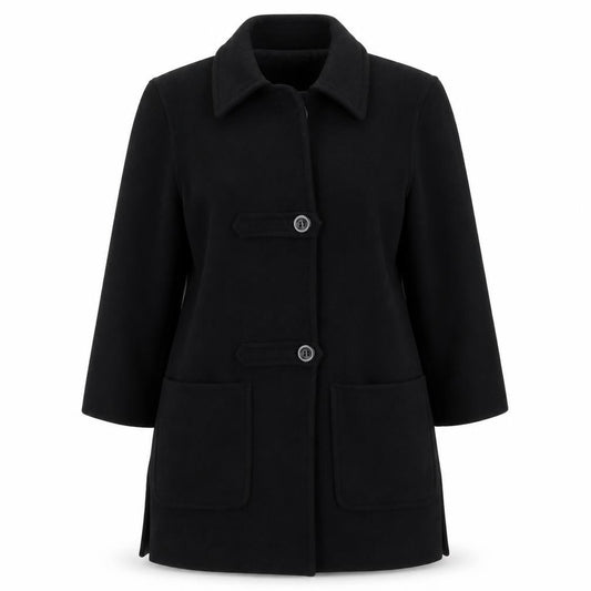 Alex & Co Womens Black   Pea Coat Coat Size 8
