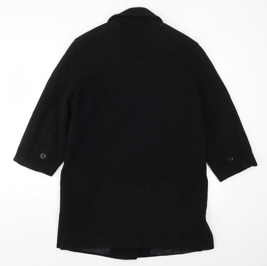 Alex & Co Womens Black   Pea Coat Coat Size 8