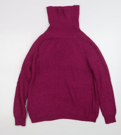 Primark Womens Purple  Knit Pullover Jumper Size 4