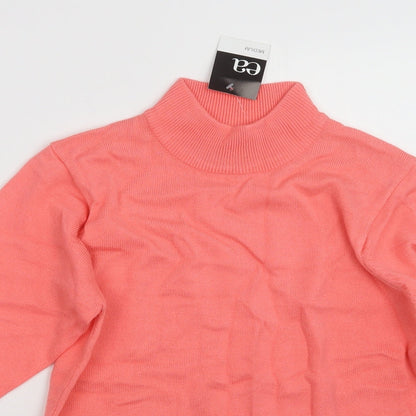 Womens UK Size M EA Pink Pullover Jumper