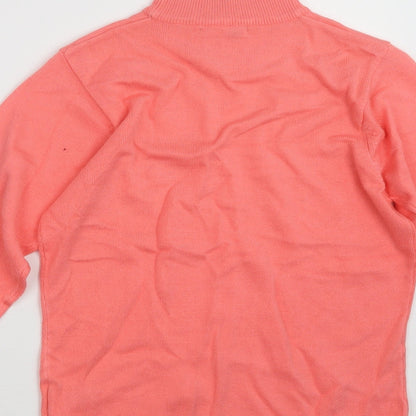 Womens UK Size M EA Pink Pullover Jumper