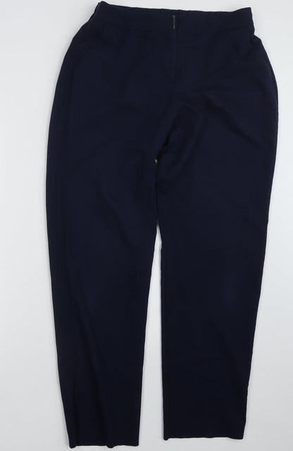 Womens UK Size 14 Magi Regular Fit  Blue Trousers