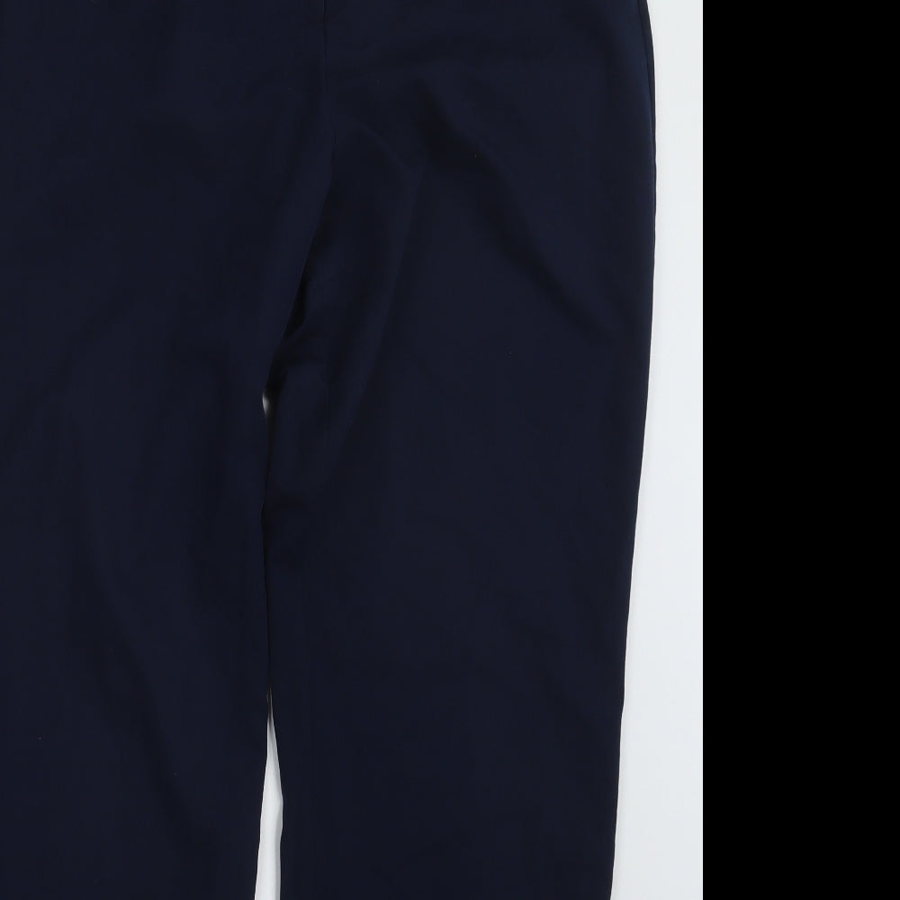 Womens UK Size 14 Magi Regular Fit  Blue Trousers