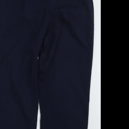 Womens UK Size 14 Magi Regular Fit  Blue Trousers