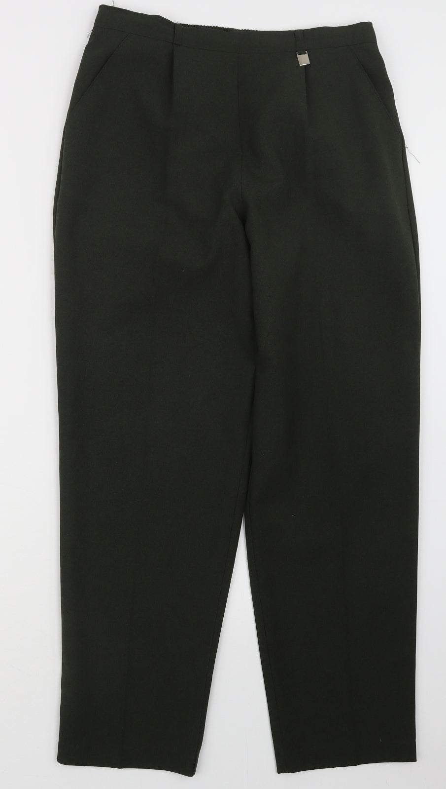 Womens UK Size 12 Classics Regular Fit  Green Trousers