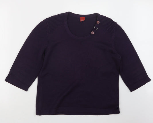 Womens UK Size 16 Olsen Purple Pullover Jumper