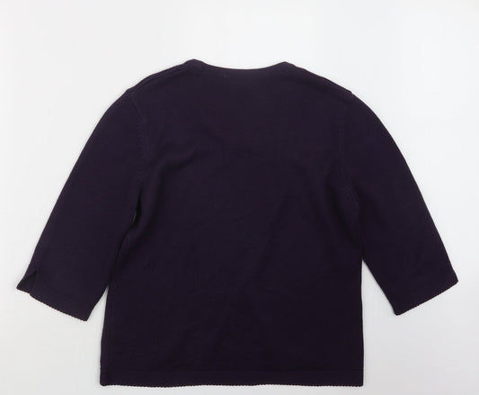 Womens UK Size 16 Olsen Purple Pullover Jumper