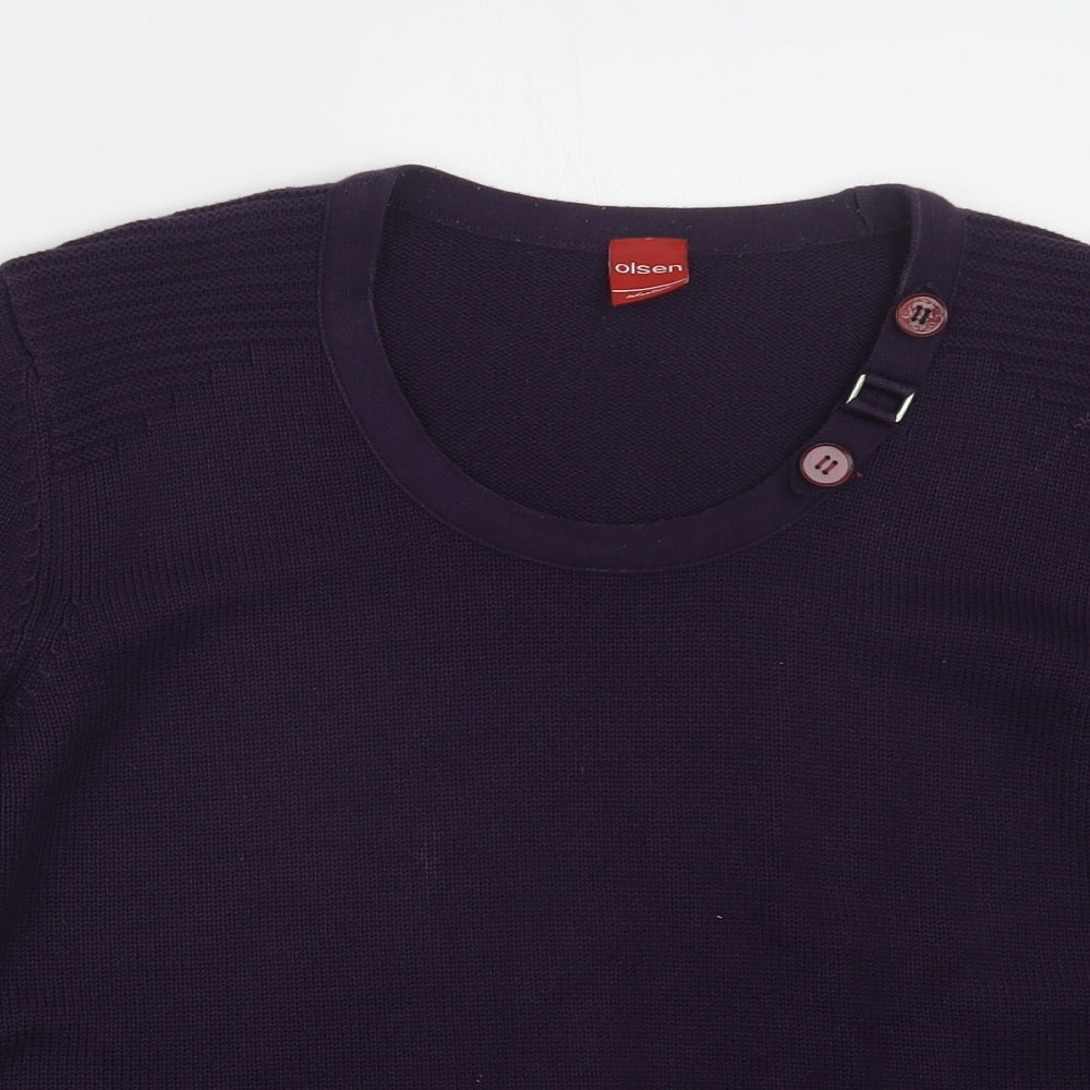 Womens UK Size 16 Olsen Purple Pullover Jumper