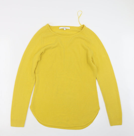Vid a Vi Womens Yellow  Knit Pullover Jumper Size S