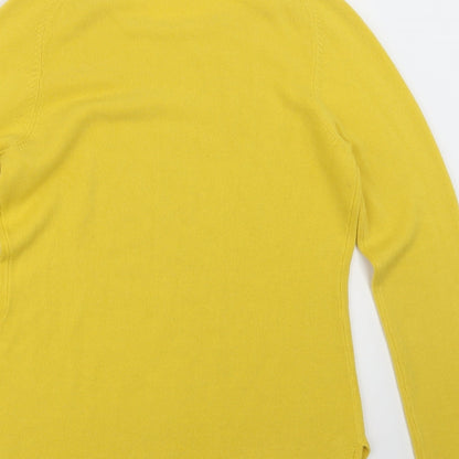 Vid a Vi Womens Yellow  Knit Pullover Jumper Size S