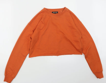 Womens UK Size 10 Misspap Orange Pullover Jumper