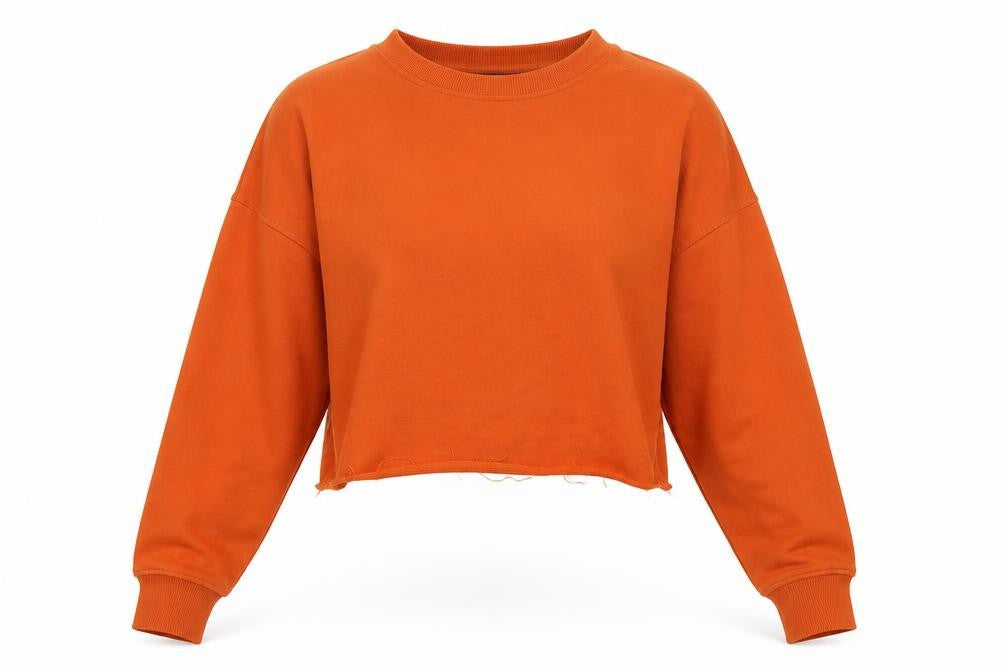 Womens UK Size 10 Misspap Orange Pullover Jumper