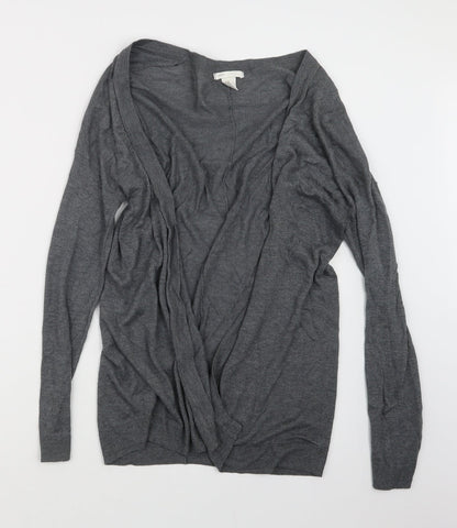 Womens UK Size S H&M Grey Cardigan Jumper