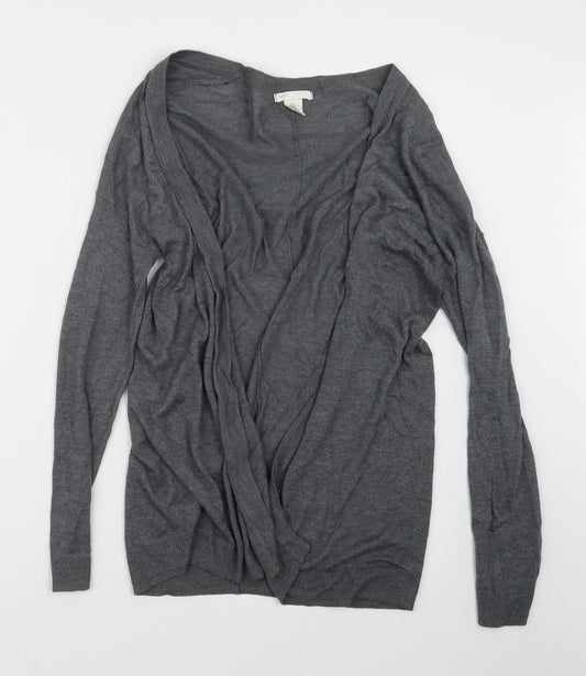 Womens UK Size S H&M Grey Cardigan Jumper