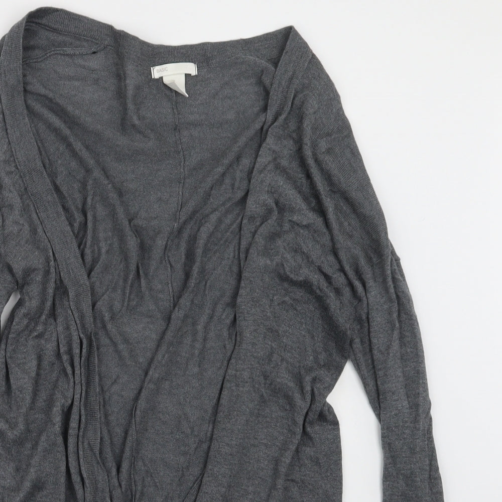 Womens UK Size S H&M Grey Cardigan Jumper