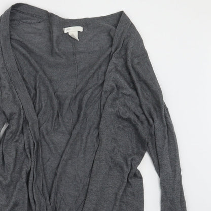 Womens UK Size S H&M Grey Cardigan Jumper