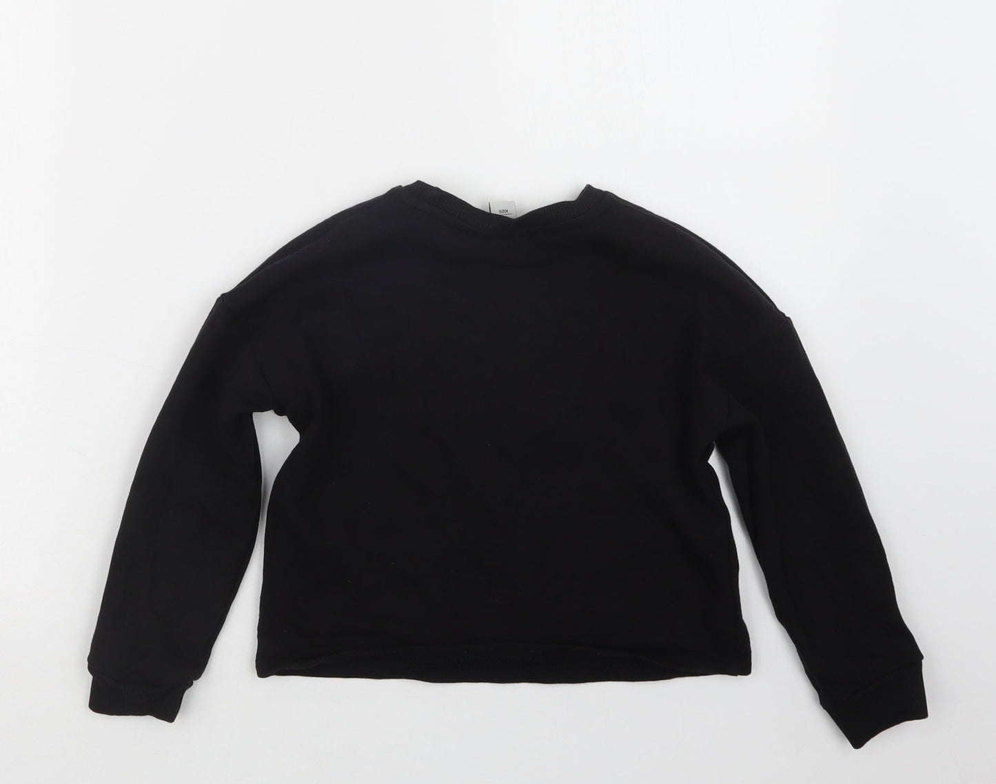 TU Girls Black   Pullover Jumper Size 7 Years