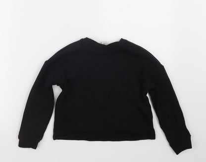 TU Girls Black   Pullover Jumper Size 7 Years