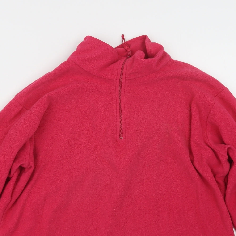 Outdoor Essentials Womens Pink   Pullover Sweatshirt Size 14