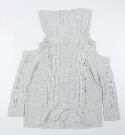 Womens UK Size M Peacocks Grey Pullover Jumper