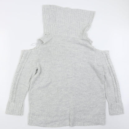 Womens UK Size M Peacocks Grey Pullover Jumper