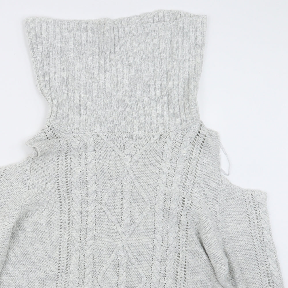 Womens UK Size M Peacocks Grey Pullover Jumper