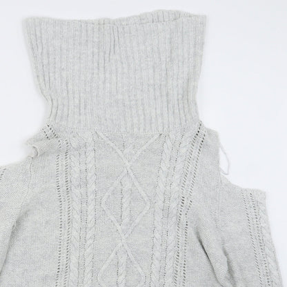Womens UK Size M Peacocks Grey Pullover Jumper