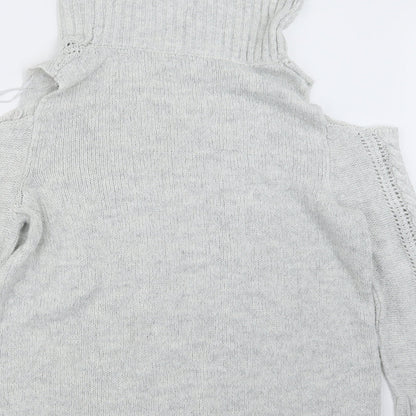 Womens UK Size M Peacocks Grey Pullover Jumper
