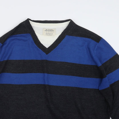 Burton Mens Grey  Knit Pullover Jumper Size XL