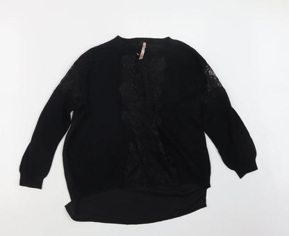 Womens UK Size S sweewe Black Pullover Jumper