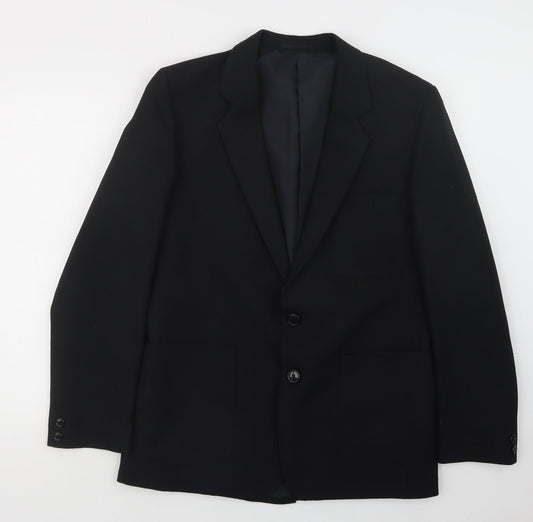Quality Menswear Mens Black   Jacket Suit Jacket Size 38