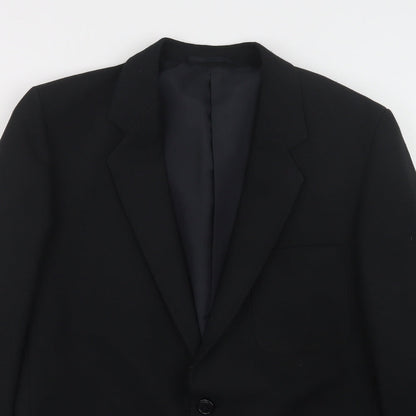 Quality Menswear Mens Black   Jacket Suit Jacket Size 38