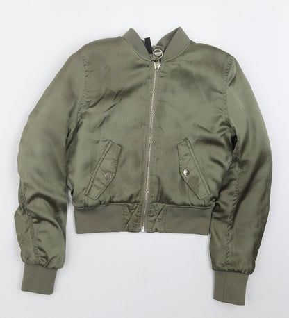 Womens UK Size 6 H&M Green Jacket
