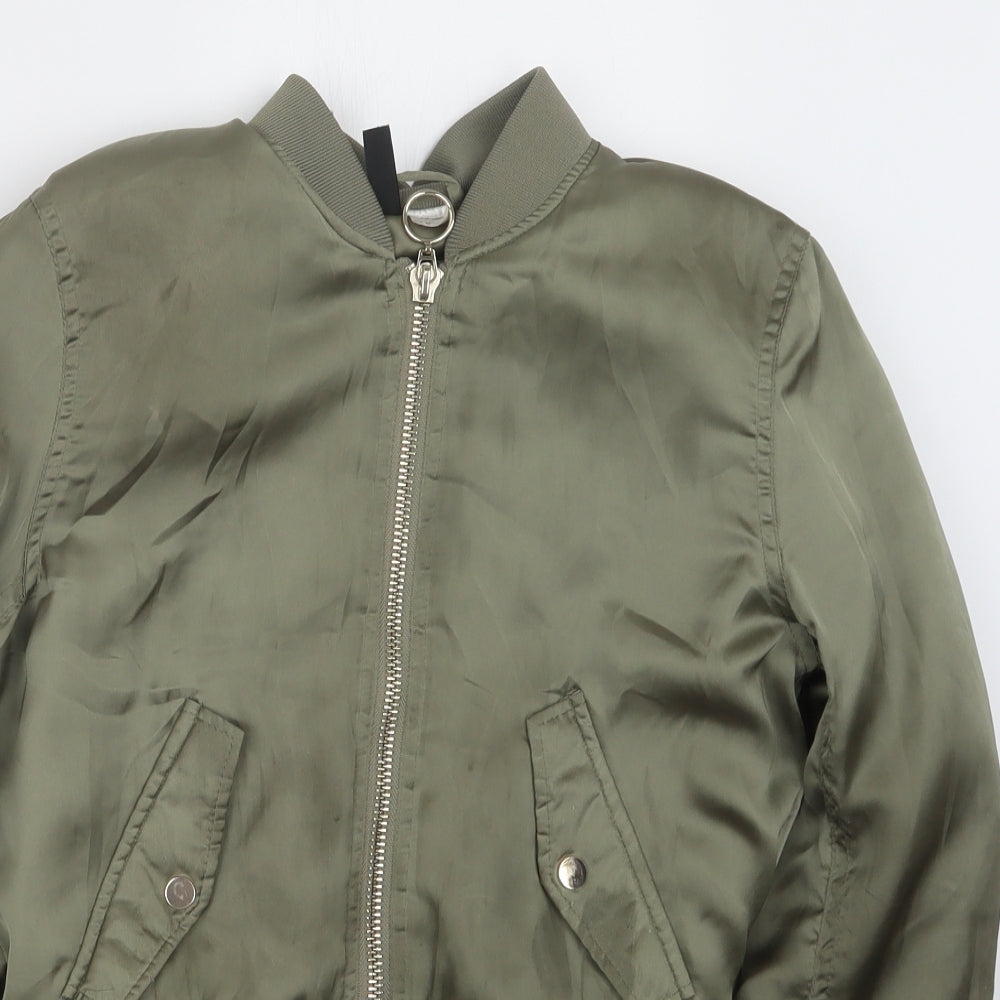 Womens UK Size 6 H&M Green Jacket
