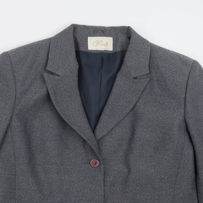 Perrie Womens Blue   Jacket Blazer Size 14