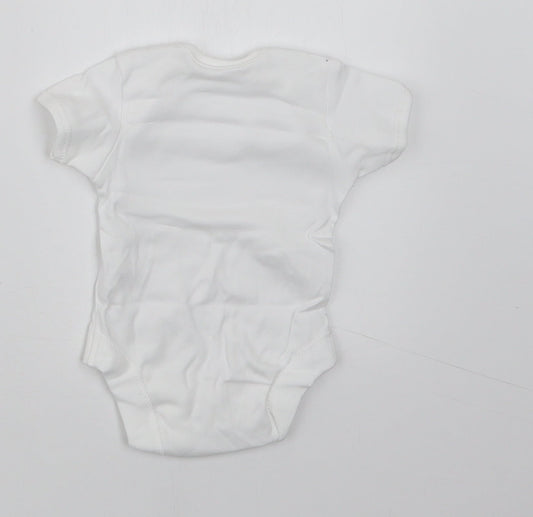 George Baby White   Babygrow One-Piece Size Newborn