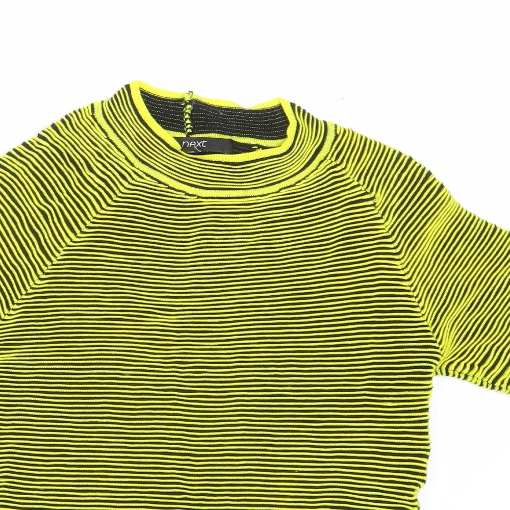 Womens UK Size 6 NEXT Yellow Pullover Jumper
