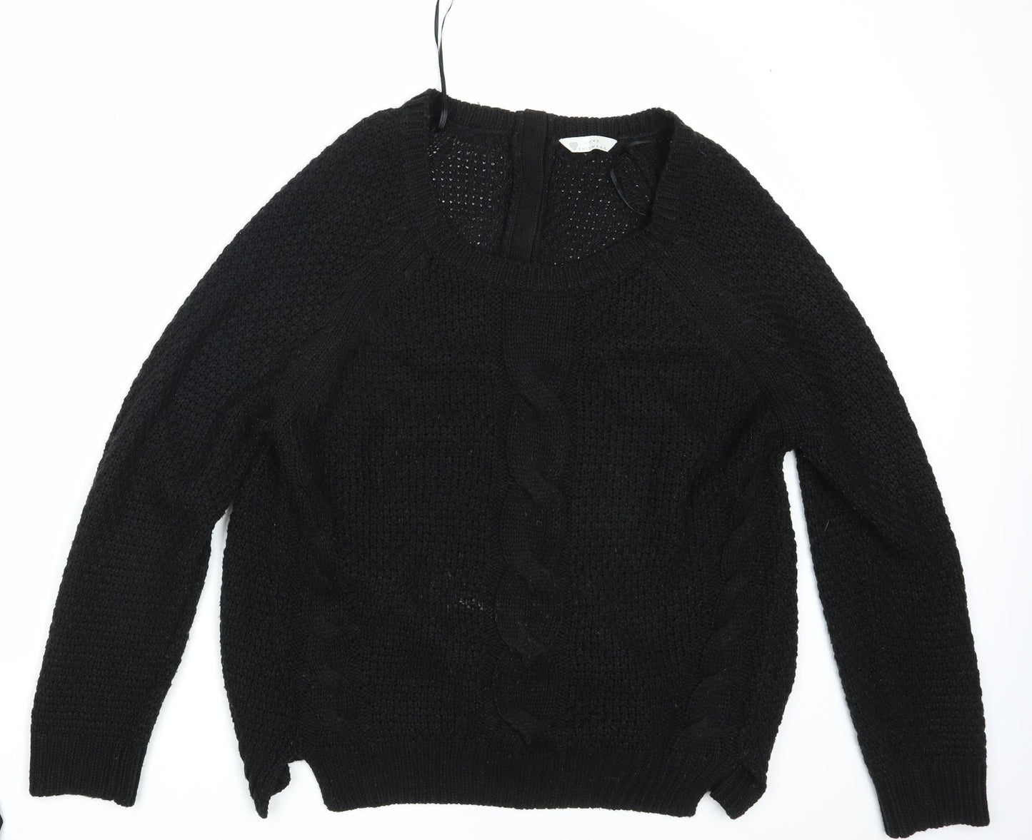 Love Knitwear Womens Black   Pullover Jumper One Size