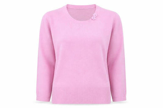 Womens UK Size L Ann Marie Pink Pullover Jumper