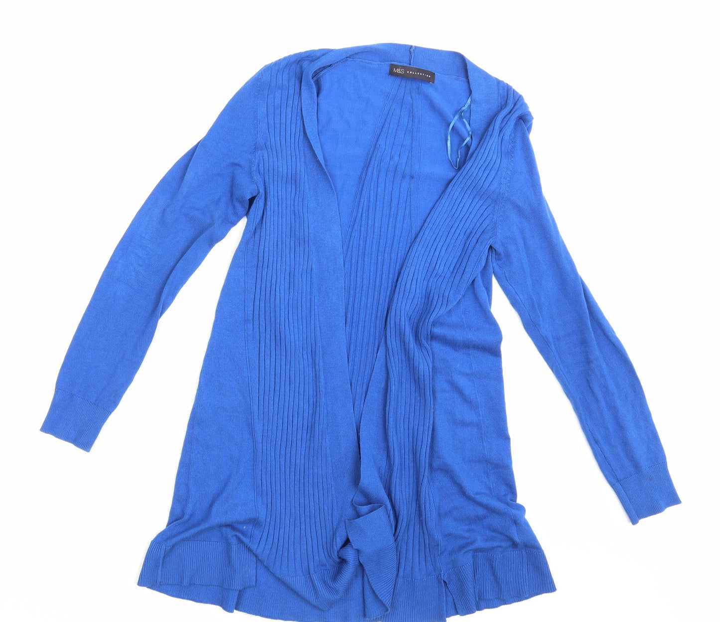 Womens UK Size S M&S Blue Wrap Jumper